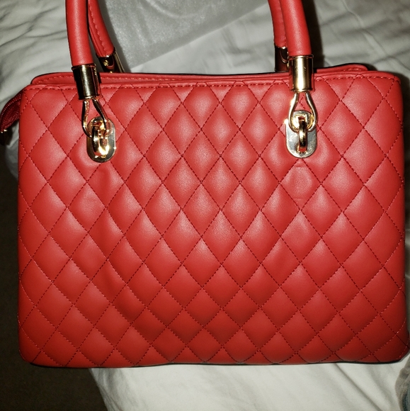 Women's Handbag Top Handle Leather Satchel  Should - Picture 1 of 5